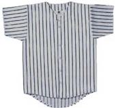 Pinstripe Full Button Baseball Jersey-CLOSEOUT