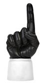 UltimateHand Foam Finger Black Hand/Jersey Combo