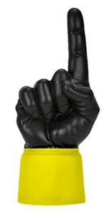 YELLOW JERSEY / BLACK HAND