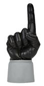 UltimateHand Foam Finger Black Hand/Jersey Combo
