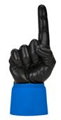 UltimateHand Foam Finger Black Hand/Jersey Combo