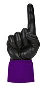 UltimateHand Foam Finger Black Hand/Jersey Combo