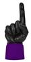 UltimateHand Foam Finger Black Hand/Jersey Combo