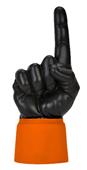 UltimateHand Foam Finger Black Hand/Jersey Combo