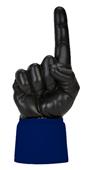 UltimateHand Foam Finger Black Hand/Jersey Combo