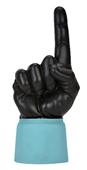 UltimateHand Foam Finger Black Hand/Jersey Combo