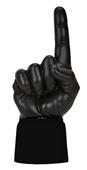 UltimateHand Foam Finger Black Hand/Jersey Combo