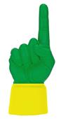 UltimateHand Foam Finger Kelly Hand/Jersey Combo