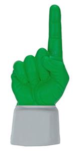 SILVER JERSEY / KELLY GREEN HAND