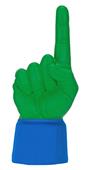 UltimateHand Foam Finger Kelly Hand/Jersey Combo