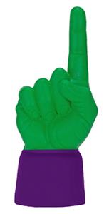 PURPLE JERSEY / KELLY GREEN HAND