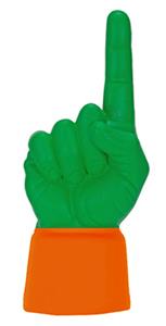 ORANGE JERSEY / KELLY GREEN HAND