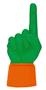 UltimateHand Foam Finger Kelly Hand/Jersey Combo