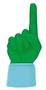 UltimateHand Foam Finger Kelly Hand/Jersey Combo