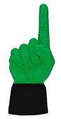 UltimateHand Foam Finger Kelly Hand/Jersey Combo