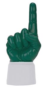 WHITE JERSEY / FOREST GREEN HAND