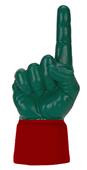 UltimateHand Foam Finger Forest Hand/Jersey Combo