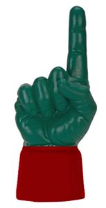 MAROON JERSEY / FOREST GREEN HAND