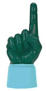 LIGHT BLUE JERSEY / FOREST GREEN HAND