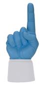 UltimateHand Foam Finger Lt Blue Hand/Jersey Combo