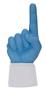 UltimateHand Foam Finger Lt Blue Hand/Jersey Combo