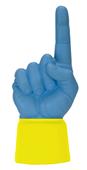 UltimateHand Foam Finger Lt Blue Hand/Jersey Combo