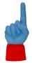 UltimateHand Foam Finger Lt Blue Hand/Jersey Combo