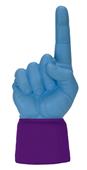 UltimateHand Foam Finger Lt Blue Hand/Jersey Combo