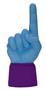 UltimateHand Foam Finger Lt Blue Hand/Jersey Combo