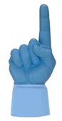 UltimateHand Foam Finger Lt Blue Hand/Jersey Combo