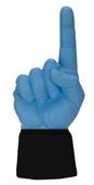 UltimateHand Foam Finger Lt Blue Hand/Jersey Combo