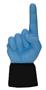 UltimateHand Foam Finger Lt Blue Hand/Jersey Combo