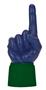 UltimateHand Foam Finger Navy Hand/Jersey Combo