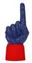UltimateHand Foam Finger Navy Hand/Jersey Combo
