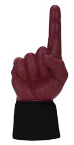 BLACK JERSEY / MAROON HAND