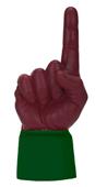 UltimateHand Foam Finger Maroon Hand/Jersey Combo