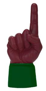 FOREST GREEN JERSEY / MAROON HAND