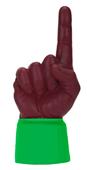 UltimateHand Foam Finger Maroon Hand/Jersey Combo