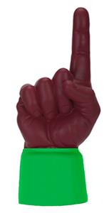 KELLY GREEN JERSEY / MAROON HAND