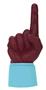 UltimateHand Foam Finger Maroon Hand/Jersey Combo