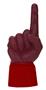 UltimateHand Foam Finger Maroon Hand/Jersey Combo