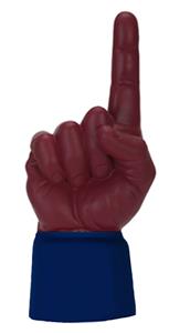 NAVY JERSEY / MAROON HAND
