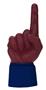 UltimateHand Foam Finger Maroon Hand/Jersey Combo