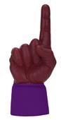 UltimateHand Foam Finger Maroon Hand/Jersey Combo