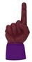 UltimateHand Foam Finger Maroon Hand/Jersey Combo