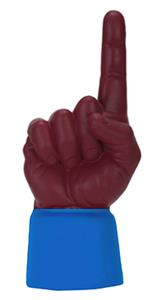 ROYAL BLUE JERSEY / MAROON HAND