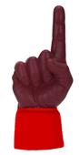 UltimateHand Foam Finger Maroon Hand/Jersey Combo