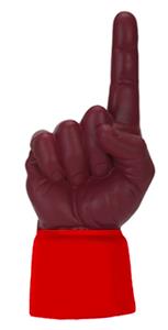 SCARLET JERSEY / MAROON HAND