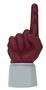 UltimateHand Foam Finger Maroon Hand/Jersey Combo