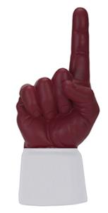WHITE JERSEY / MAROON HAND